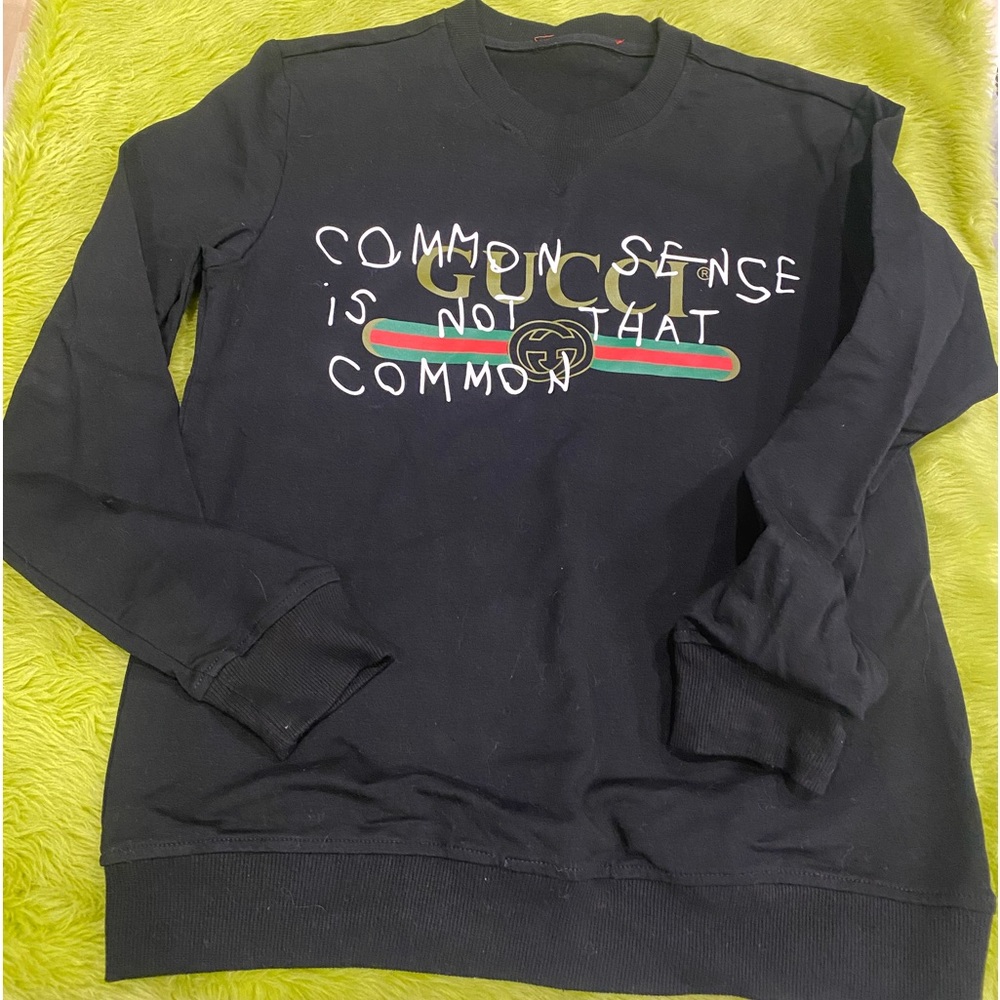 100%Cotton Black Sweatshirt